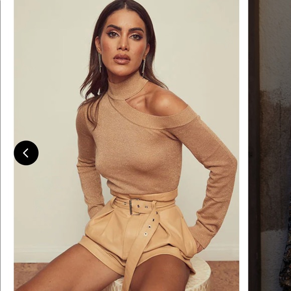 camila coelho Pants - Camila Coelho azan leather shorts